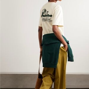 AIMÉ LEON DORE Unisphere printed cotton-jersey T-shirt